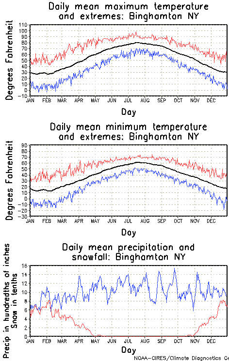 Binghamton New York Climate Yearly Annual Temperature Average Annual