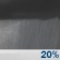 Thursday Night: A 20 percent chance of showers.  Mostly cloudy, with a low around 64.