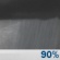 Tonight: Showers.  Steady temperature around 49. Southeast wind 9 to 13 mph, with gusts as high as 20 mph.  Chance of precipitation is 90%. New precipitation amounts between a quarter and half of an inch possible. 