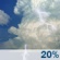Saturday: A 20 percent chance of showers and thunderstorms after 11am. Partly sunny, with a high near 65. South southwest wind 6 to 10 mph. New rainfall amounts of less than a tenth of an inch, except higher amounts possible in thunderstorms. Saturday: A 20 percent chance of showers and thunderstorms after 11am. Partly sunny, with a high near 65. South southwest wind 6 to 10 mph. New rainfall amounts of less than a tenth of an inch, except higher amounts possible in thunderstorms.